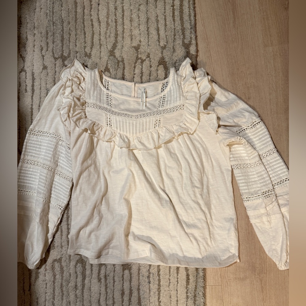 Anthropologie knit/woven top
